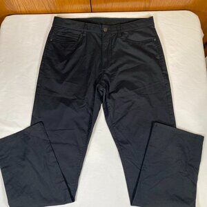 English Laundry Flat Front Flex Waist Pants Men's 32x30 Black Cotton Blend